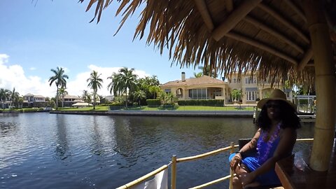 Blasian Parents Private Cruising Tiki Bar Tour Little Hickory Bay Tributaries Bonita Springs, FL!