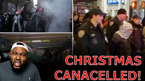 Pro Palestine RIOTERS ARRESTED After Attacking COPS During VIOLENT 'Cancel Christmas' Protest In NYC