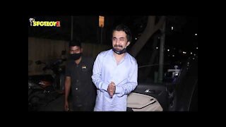 Siddhant Kapoor with Dad Shakti and Mom Shivangi attend Priyank Sharma's engagement | SpotboyE