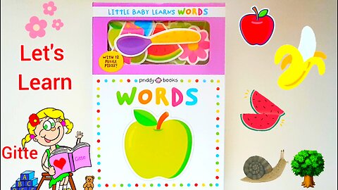 Little Baby Learns Words (with 12 books inside)Read Aloud First Words for babies #storytimewithgitte