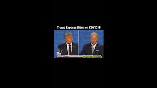 Trump exposes Biden on Covid19