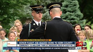 Honor Flight 38 back in Kern County