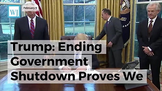 Trump: Ending Government Shutdown Proves We Need More Republicans Elected