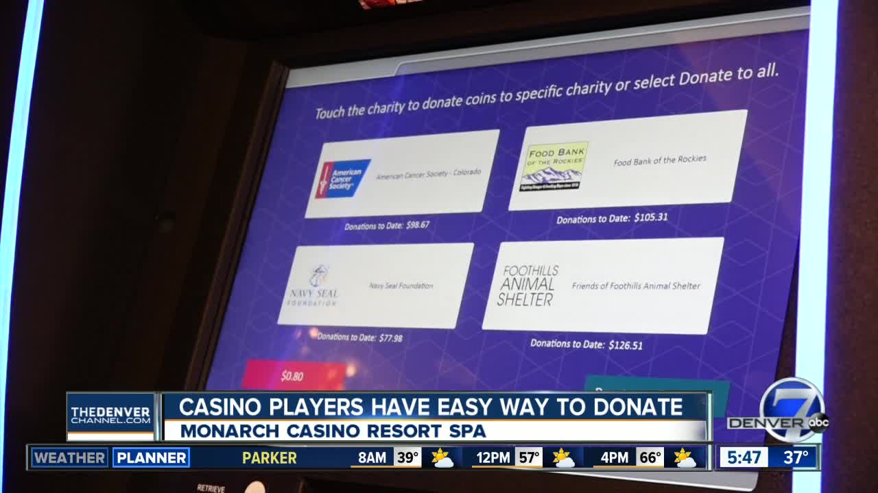 Casino offers easy way to donate to charities