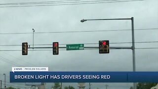 Broken light at busy Tulsa intersection frustrates drivers