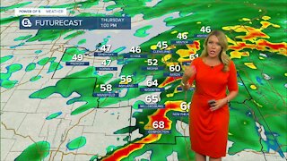 Power of 5 meteorologist Katie McGraw gives weather update ahead of draft