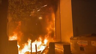 Portland Apple Store in Flames After Antifa Riot