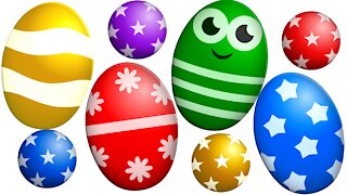 Learning Colors and Numbers with funny eggs and animals for Kids!