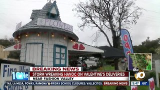 Storm wreaking havoc on Valentines Day