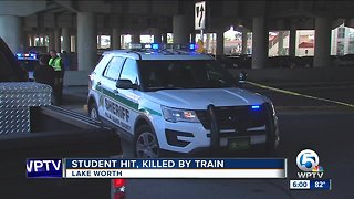 Amtrak train strikes, kills student in Lake Worth