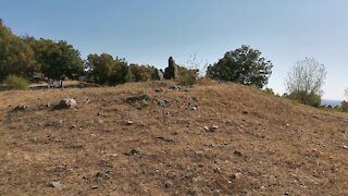 ANTS TRAMPLED the road), Starosel, Bulgaria, Thracian cult complex.