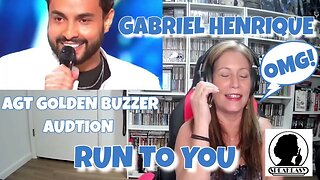 FIRST TIME REACTION: GABRIEL HENRIQUE - AGT AUDITION "RUN TO YOU" TSEL Gabriel Henrique Reaction