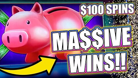 RECORD BREAKING JACKPOT STREAK ON HIGH LIMIT PIGGY BANKIN!