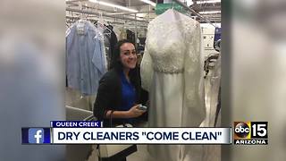 Owners of San Tan Dry Cleaners open their doors, apologize to customers