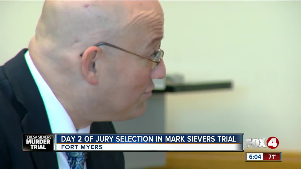 Mark Sievers became ill on day two of jury selection