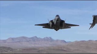 Fighter jets perform flyby in California