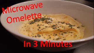 Super easy microwave omelette recipe in less than 3 minutes