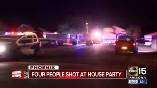 Police investigating after four shot in west Phoenix