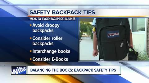 Experts offer backpack safety tips for kids