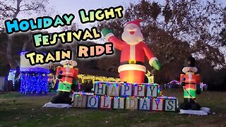 Holiday Light Festival Train Ride 2022 Griffith Park