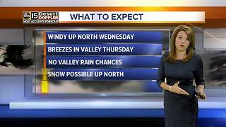 Another cold front is heading for the Valley