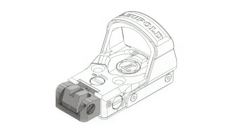 Iron Sight Accessory on the Leupold DeltaPoint Pro #556