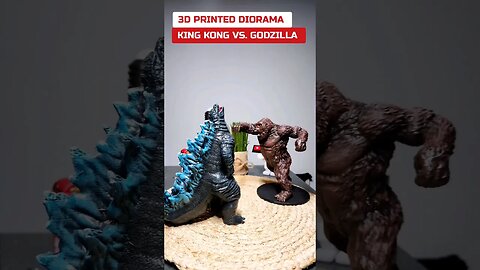 Godzilla vs. King Kong 3D Print #shorts #3dprinting