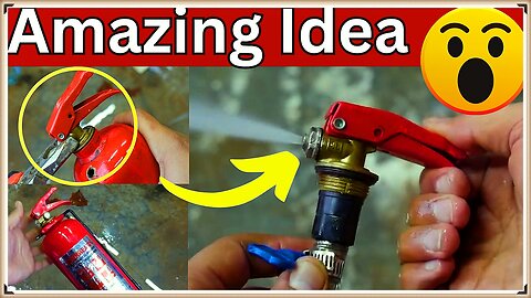 Do not throw away the old fire extinguisher = simple inventions diy crafts