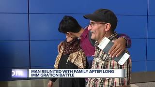 Man reunited with family after long immigration battle
