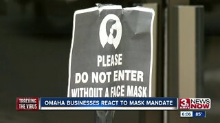 Omaha businesses react to mask mandate