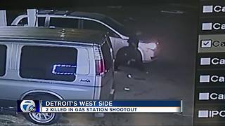 Two men shot and killed during shootout outside of Detroit gas station
