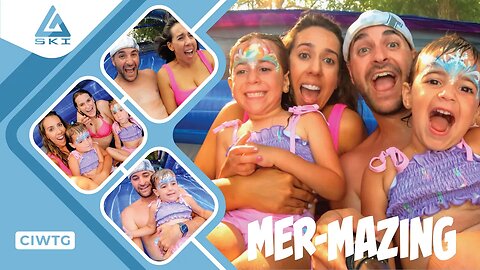 MERMAID PARTY | REAL MERMAID SHOWS UP AT OUR PARTY | MERMAID GOES DOWN WATER SLIDE | CIWTG