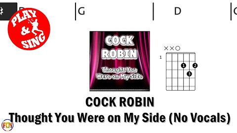 COCK ROBIN Thought You Were on My Side FCN GUITAR CHORDS & LYRICS NO VOCALS