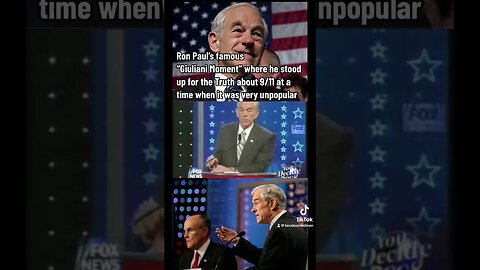 Ron Paul’s famous “Giuliani Moment” where he stood up for the truth about 9/11