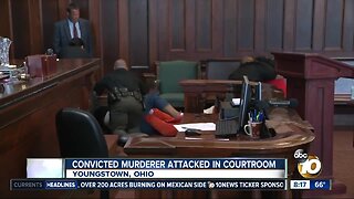 Convicted murderer attacked in Ohio courtroom