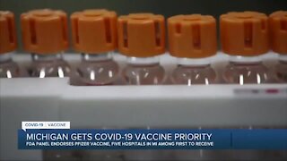 Michigan gets COVID-19 vaccine priority