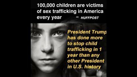 Donald Trump exposes the global child trafficking. Behind the 'Q' movement.