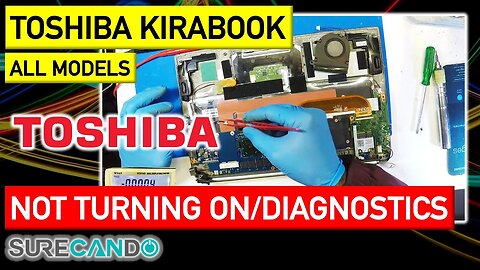 Toshiba KIRA 13.3 Laptop Intel i7 3rd Gen not turning on. Inspection and diagnostics.