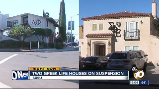 Two San Diego State greek life houses on suspension