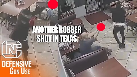 WATCH Masked Robber With A Toy Gun in Houston Restaurant Shot By Armed Citizen, Is It Justified?