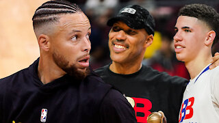 LaVar Ball Says LaMelo Could Easily Beat "Little" Steph Curry One-On-One