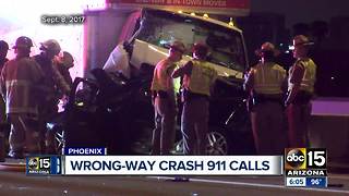 911 calls released in recent wrong-way crash