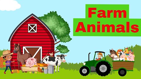 Farm Animals | Learn farm animals names in English | Kids vocabulary | English Educational Video