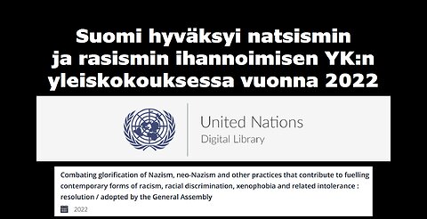Suomi hyväksyi natsismin ja rasismin ihannoimisen YKn yleiskokouksessa vuonna 2022
