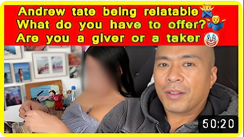 Are you a giver or a taker?🤡 What do you have to offer?🤷‍♂️ Andrew tate being relatable🙅‍♂️