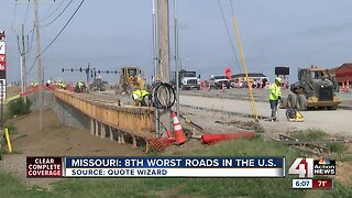 Study: Missouri’s roads ranked 8th-worst in nation
