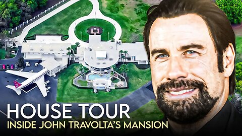 John Travolta | House Tour | $10 Million Calabasas Mansion & More