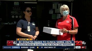 BC makes and donates 50 face shields to Clinica Sierra Vista