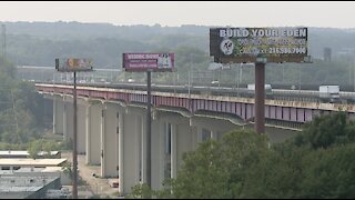 Traffic shifting for Valley View Bridge Project