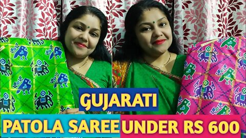 patola saree haul || patola saree collection under Rs 600 | patola saree with price